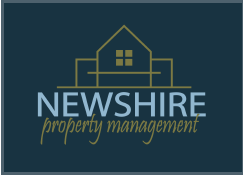 a logo for a property management company with a house on it