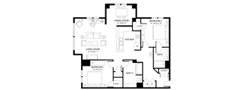 2 Bed/2 Bath - BD1