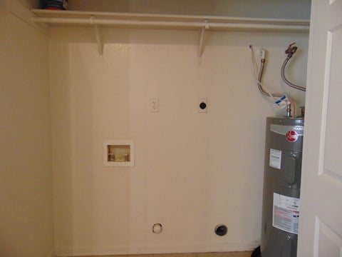 A small white square is on the wall.