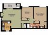 Style C 2 Bedroom Half Bath