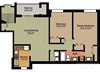 Style D 2 Bedroom Half Bath
