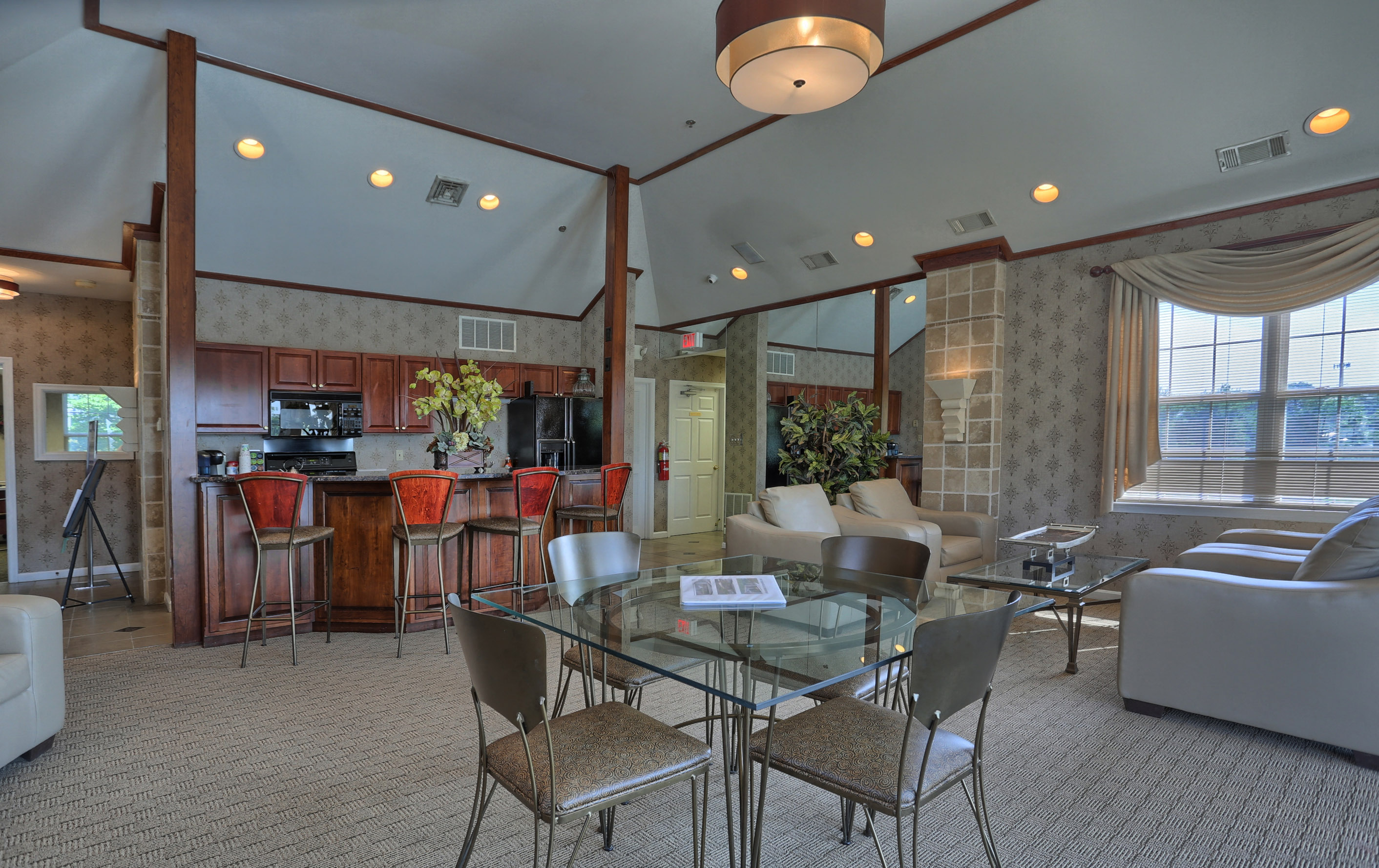 Clubhouse for rent with fireplace