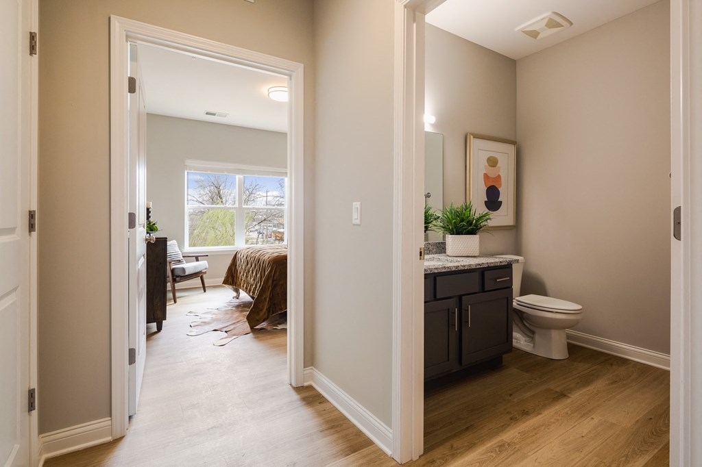 Secondary Bath and Entrance to Secondary Bedroom