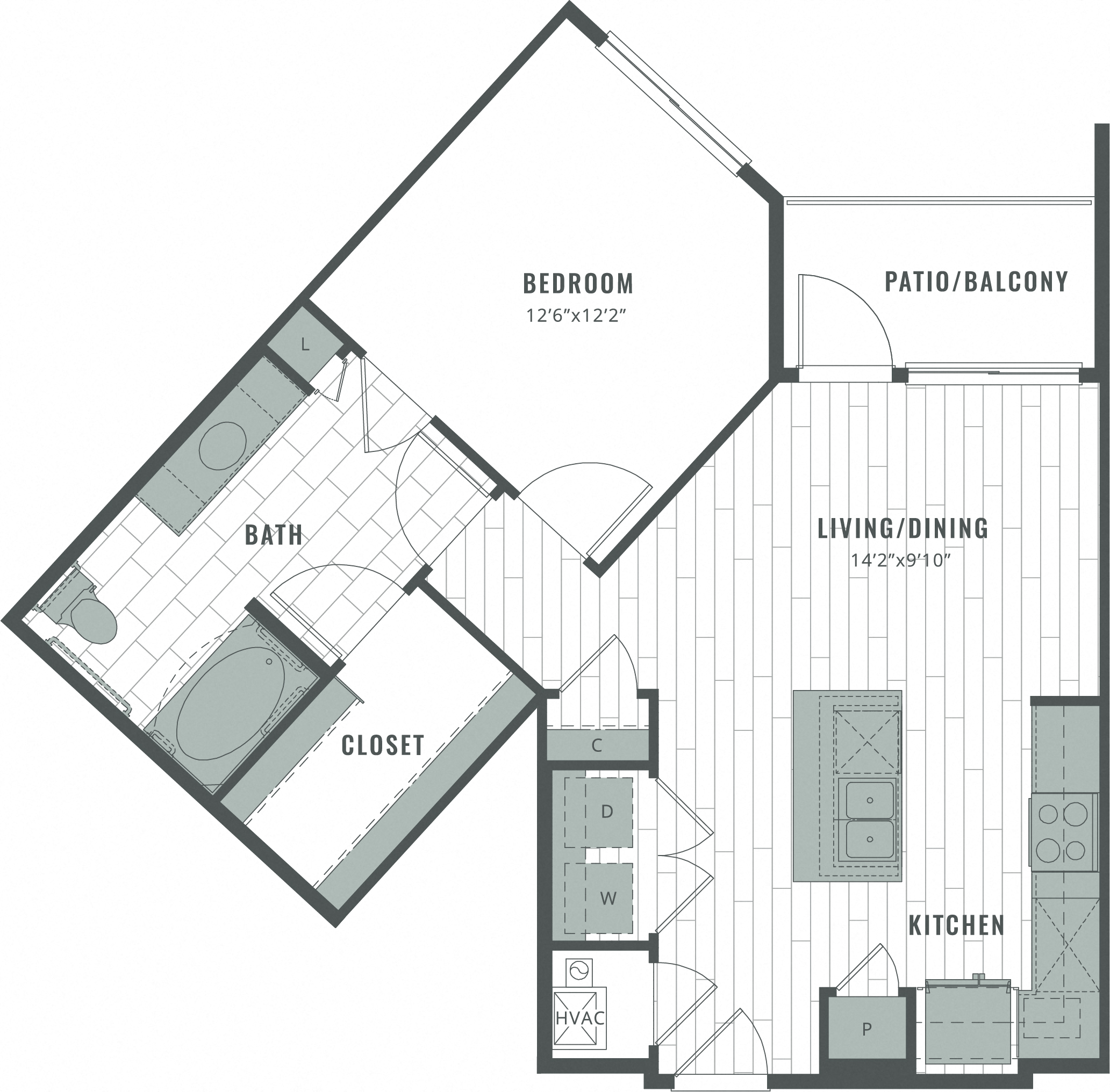 A8 Floor Plan at Bridge at Henley, Austin, Texas