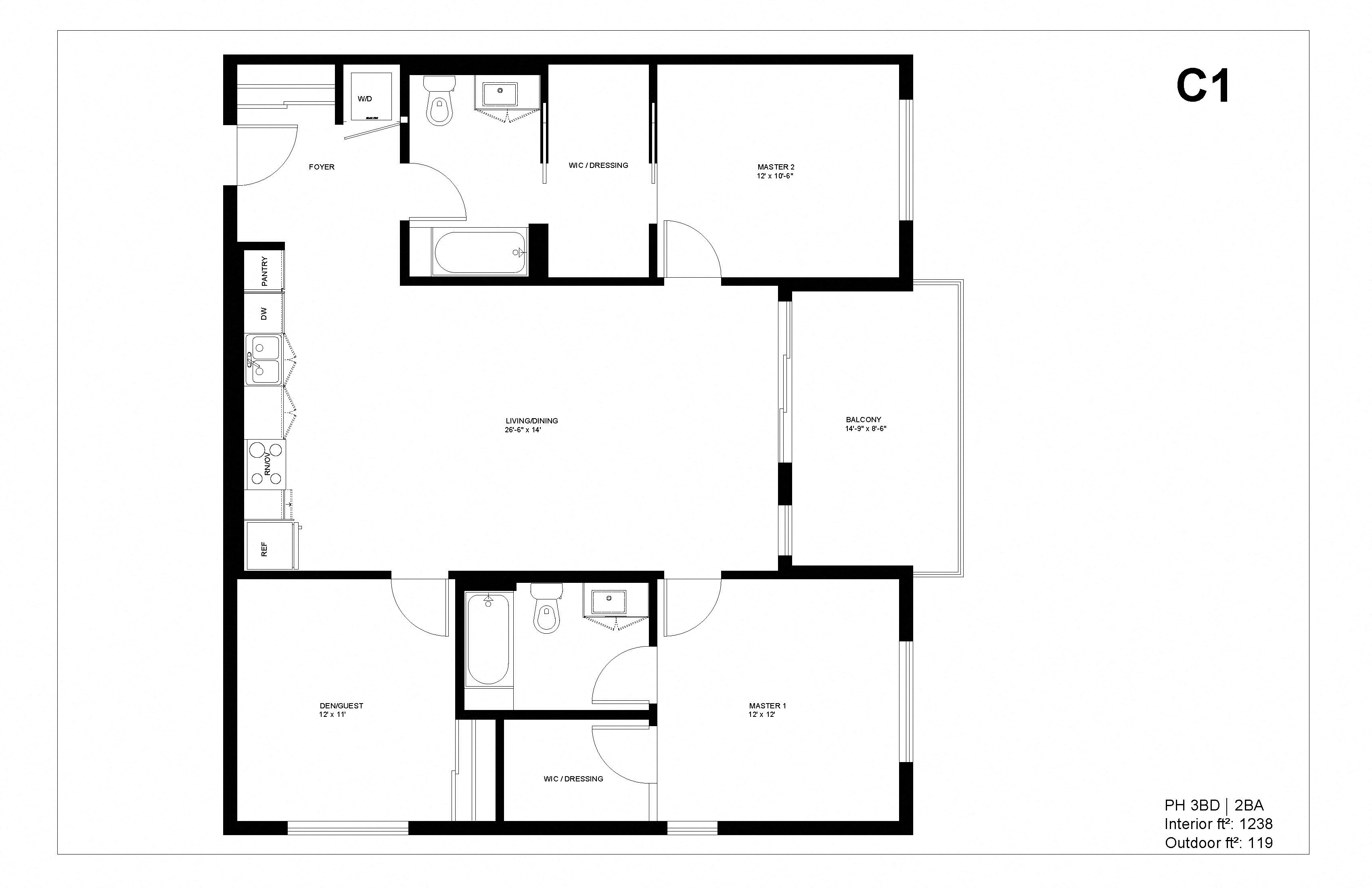 5800 Harold Way Studio-3 Beds Apartment for Rent - Photo Gallery 27