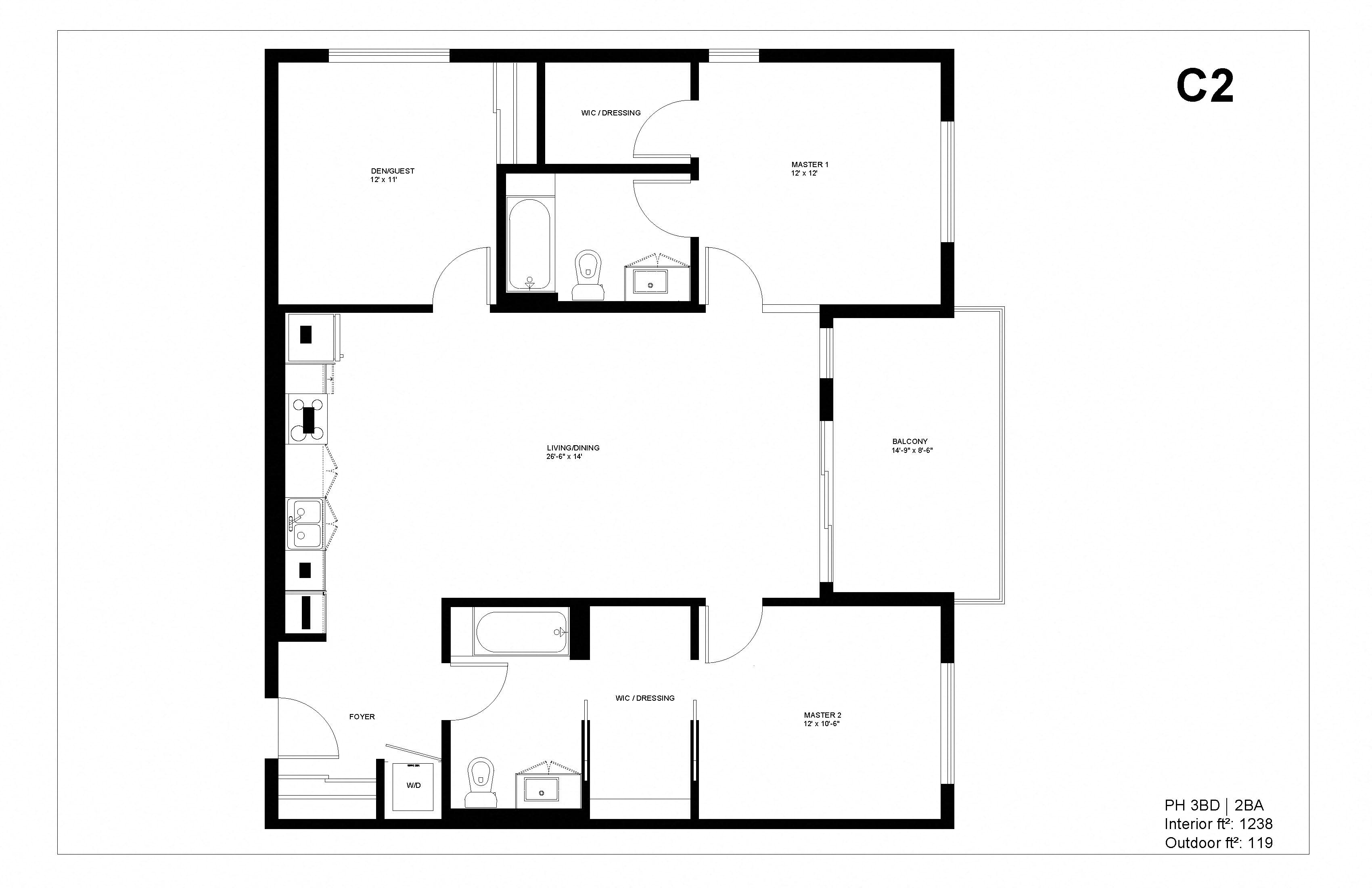 5800 Harold Way Studio-3 Beds Apartment for Rent - Photo Gallery 29