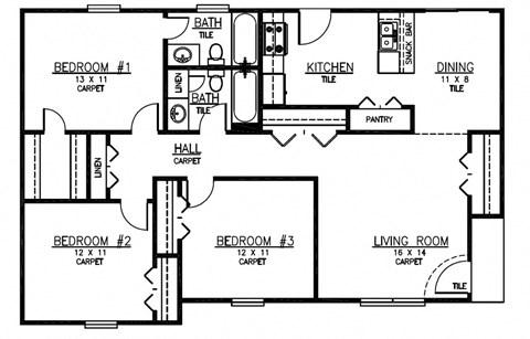 600 Deerfield Road Studio-4 Beds Apartment for Rent - Photo Gallery 3