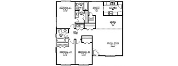 3 Bedrooms, 2 Bathrooms