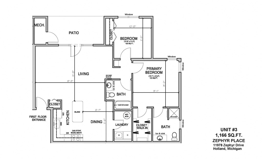the typical floor plan of the residence
