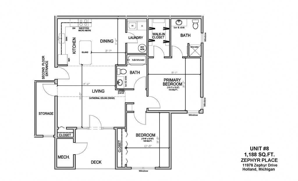 a floor plan of a town house with a garage