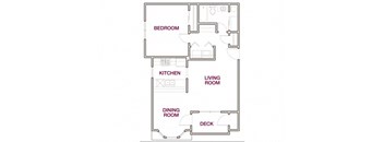 Floor Plan 2 (1-Bed/1-bath)
