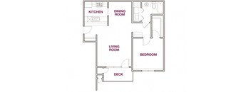 Floor Plan 1 (2-Bed/2-Bath)