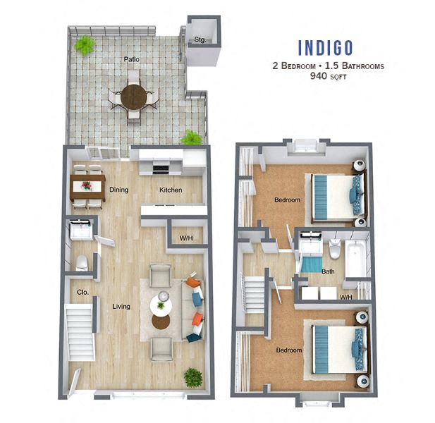 Indigo Townhouse - Furnished
