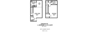 1 BDRM-TOWNHOUSE
