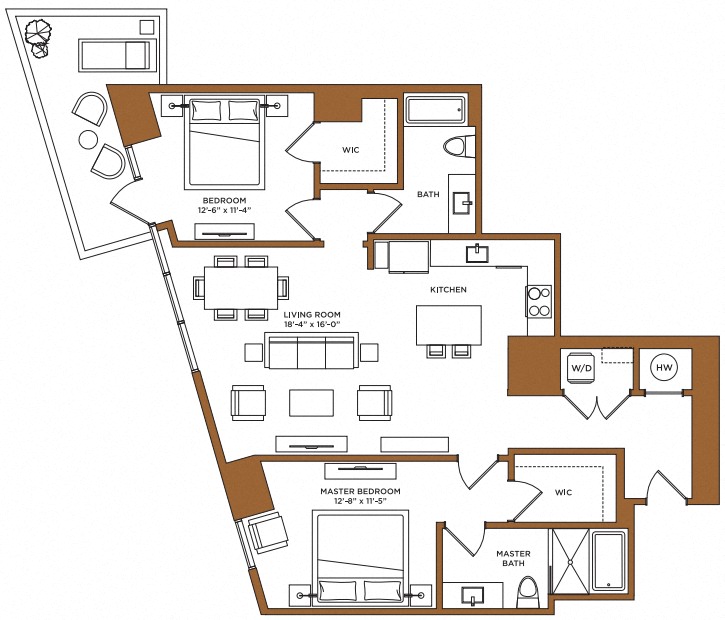 2 Bed/2 Bath-A1