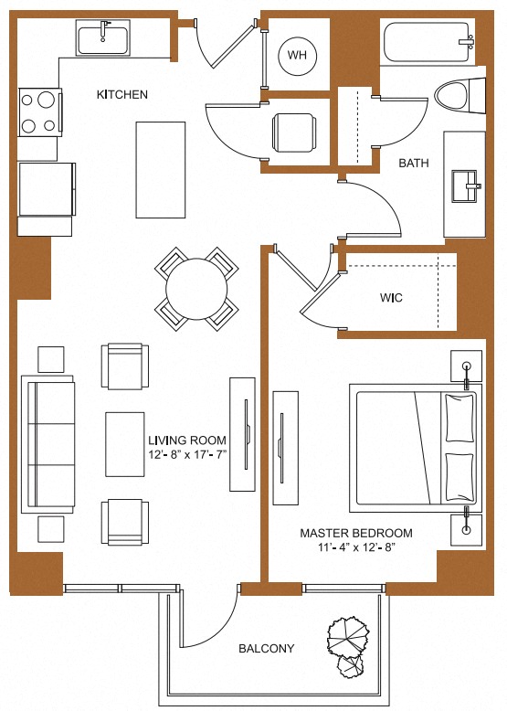 1 Bed/1 Bath-A3
