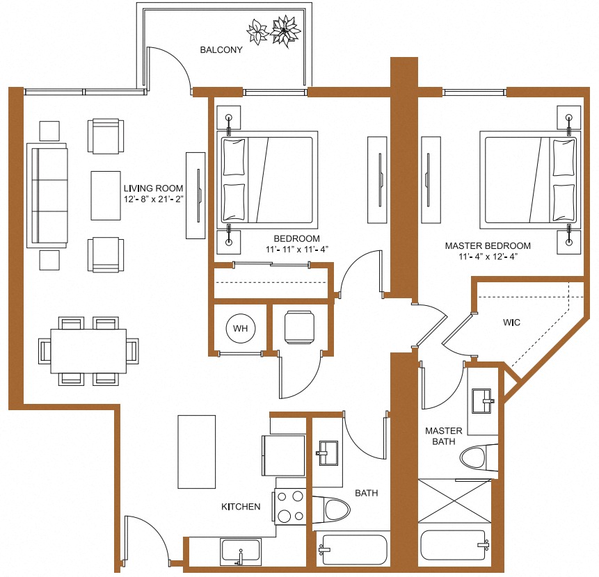 2 Bed/2 Bath-B5