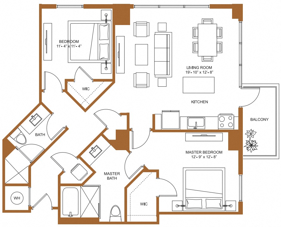 2 Bed/2 Bath-B6