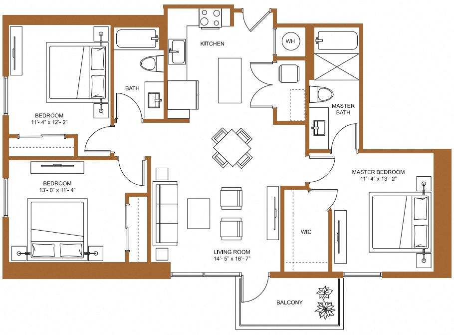 3 Bed/2 Bath-C1
