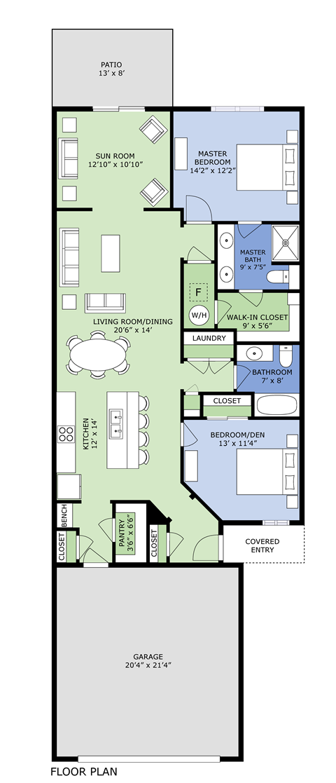 bedroom floor plan | the mansions on the park
