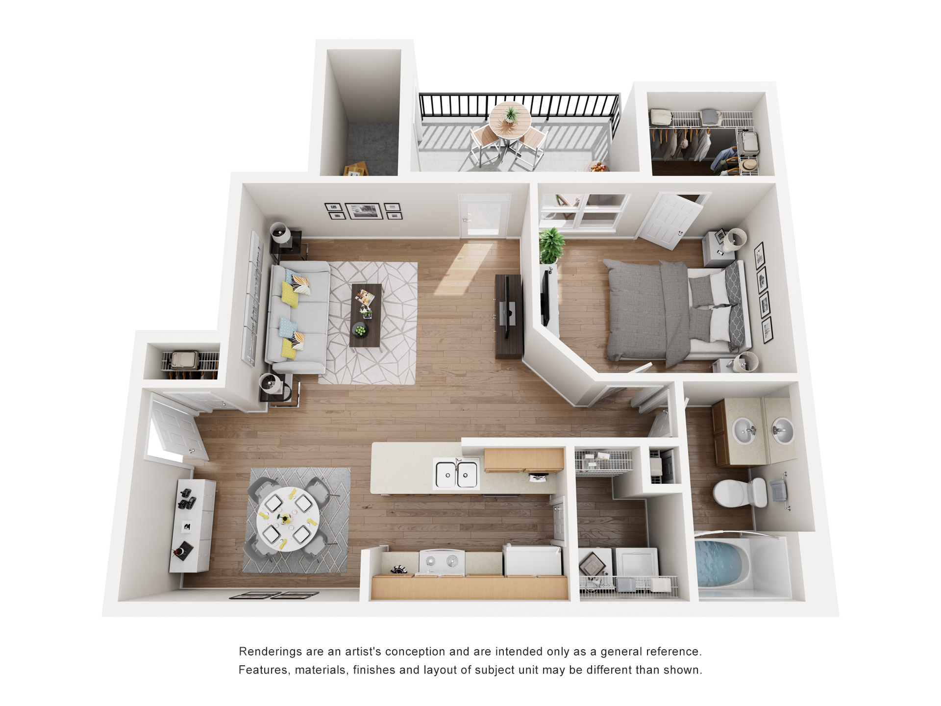 One Bedroom, One Bathroom
