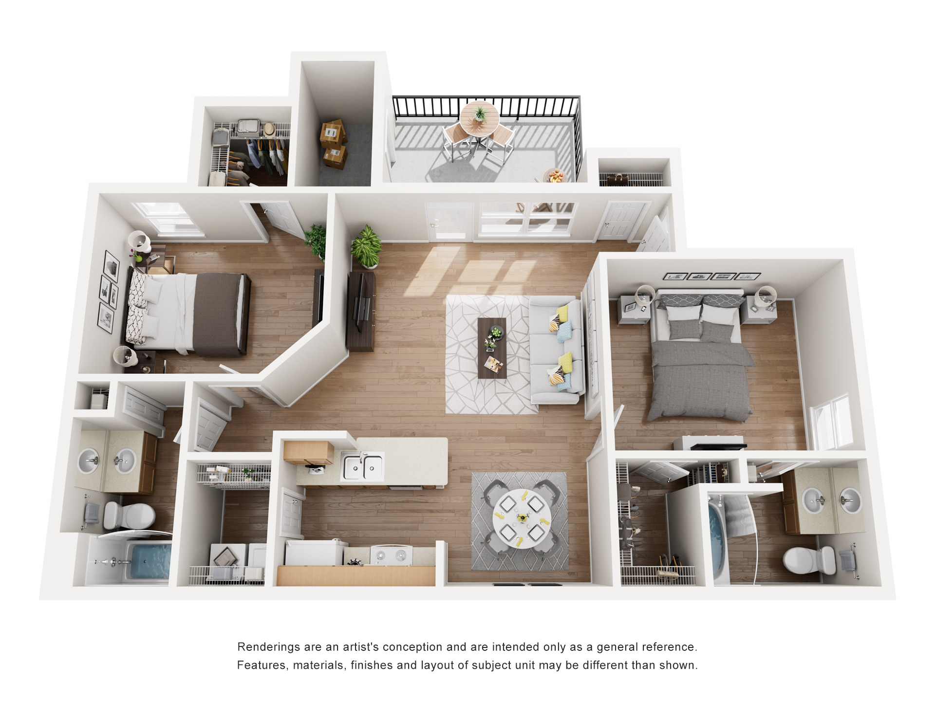 Two Bedroom Two Bath A