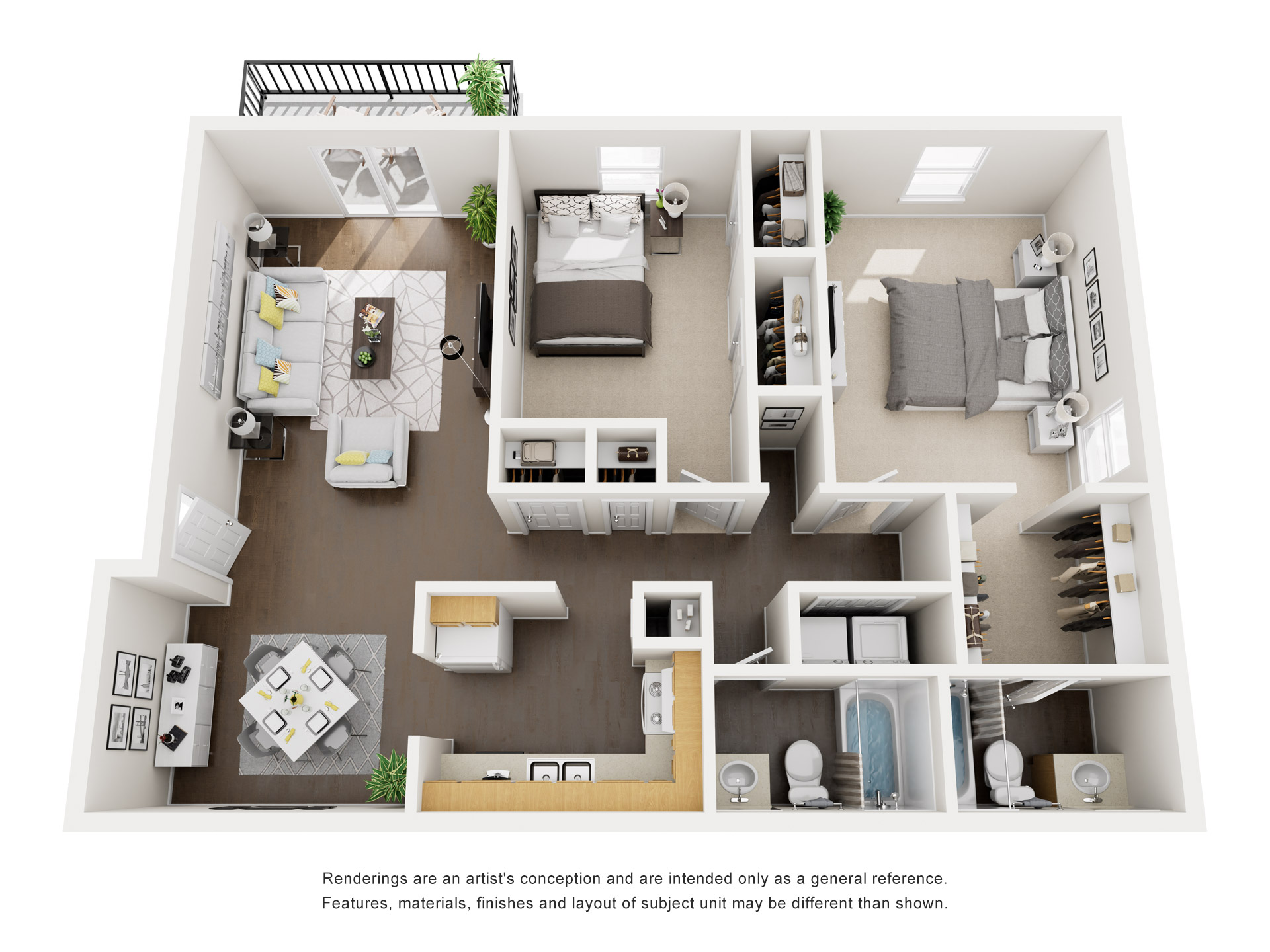 2 Bed 2 Bath