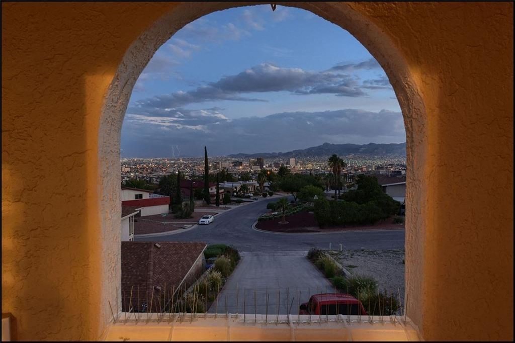 a view of a city from a window