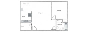 Leyden 1 bedroom, 1 bathroom apartment