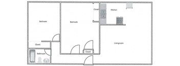 Leyden 2 bedrooms, 1 bathroom apartment