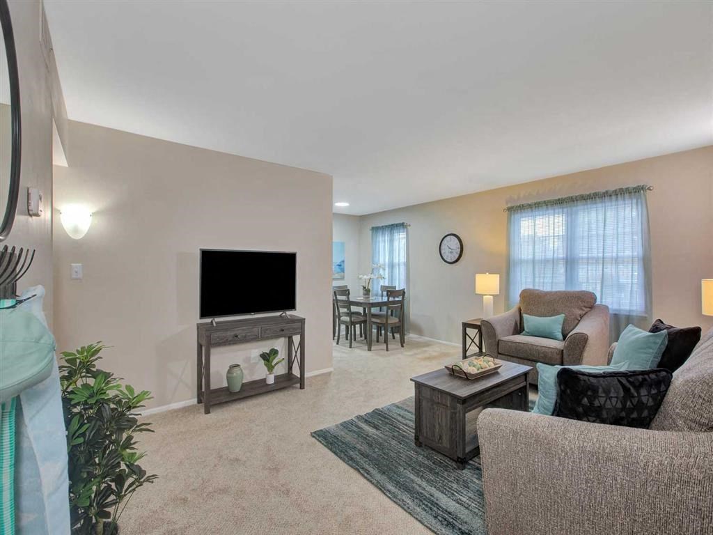 Modern Living Room at Ridgewood Club Apartments, Virginia