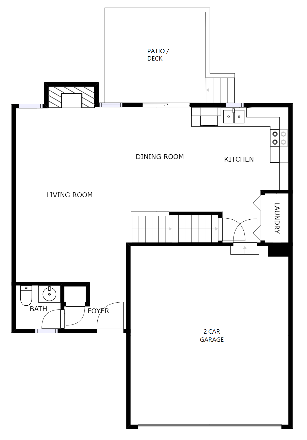a blueprint of a floor plan of a house