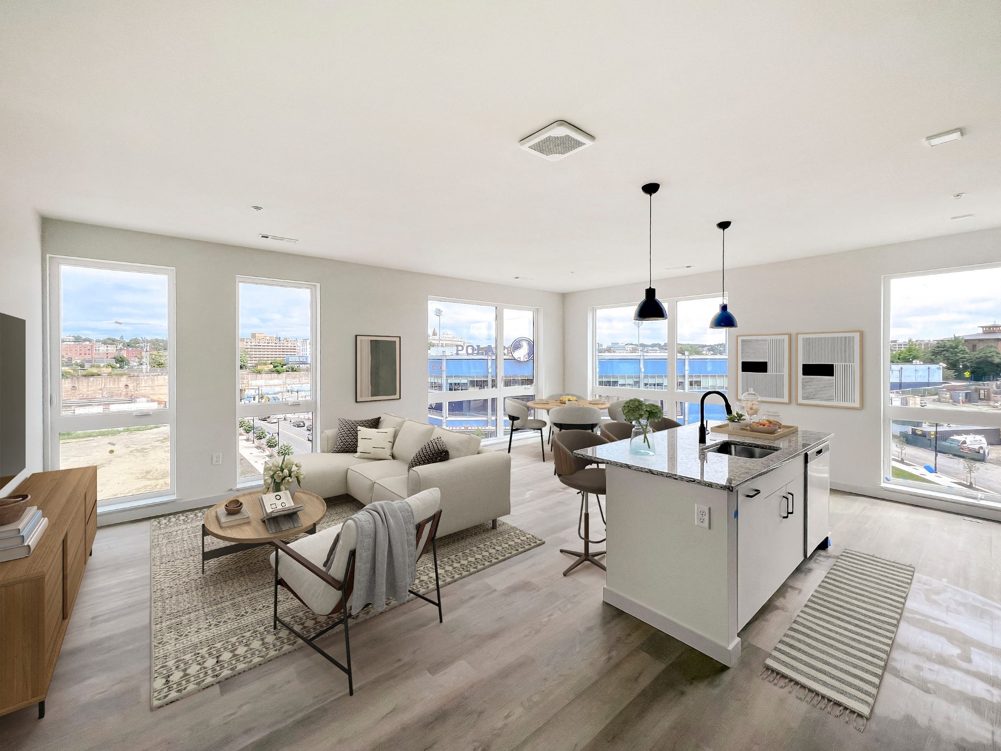 B8 Kitchen, Dining and Living The Revington