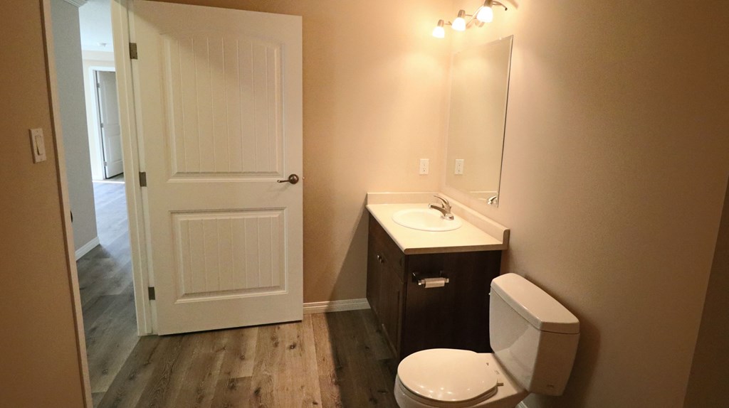 a small bathroom with a toilet and a sink