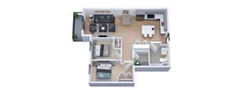 2 Bedrooms, 1 Bathroom