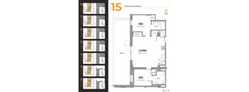 Tier 15 - 2 bed, 2 bath