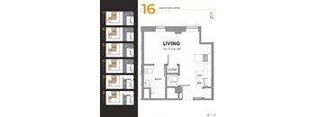Tier 16 - Studio, 1 bath