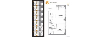 Tier 6 - 1 bed, 1 bath