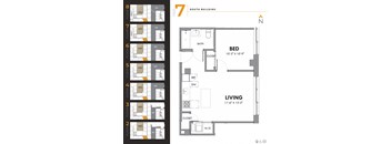 Tier 7 - 1 bed, 1 bath