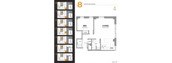 Tier 8 - 1 bed, 1 bath