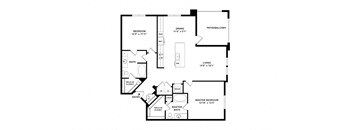 The Reservoir 3 - apartment floorplan at Windsor Lakeyard District, an apartment community in North Dallas