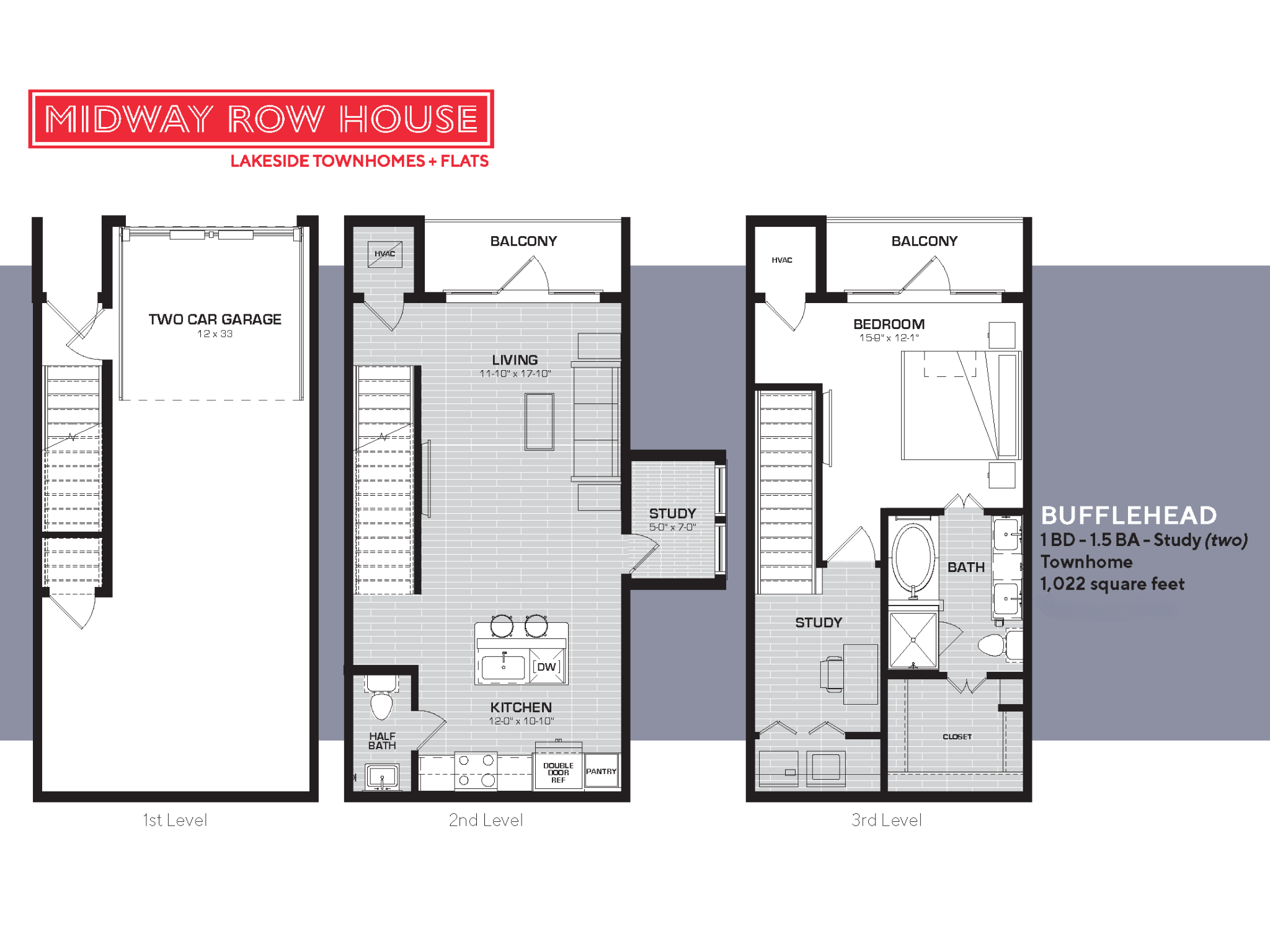 Bufflehead Floorplan Midway Row House