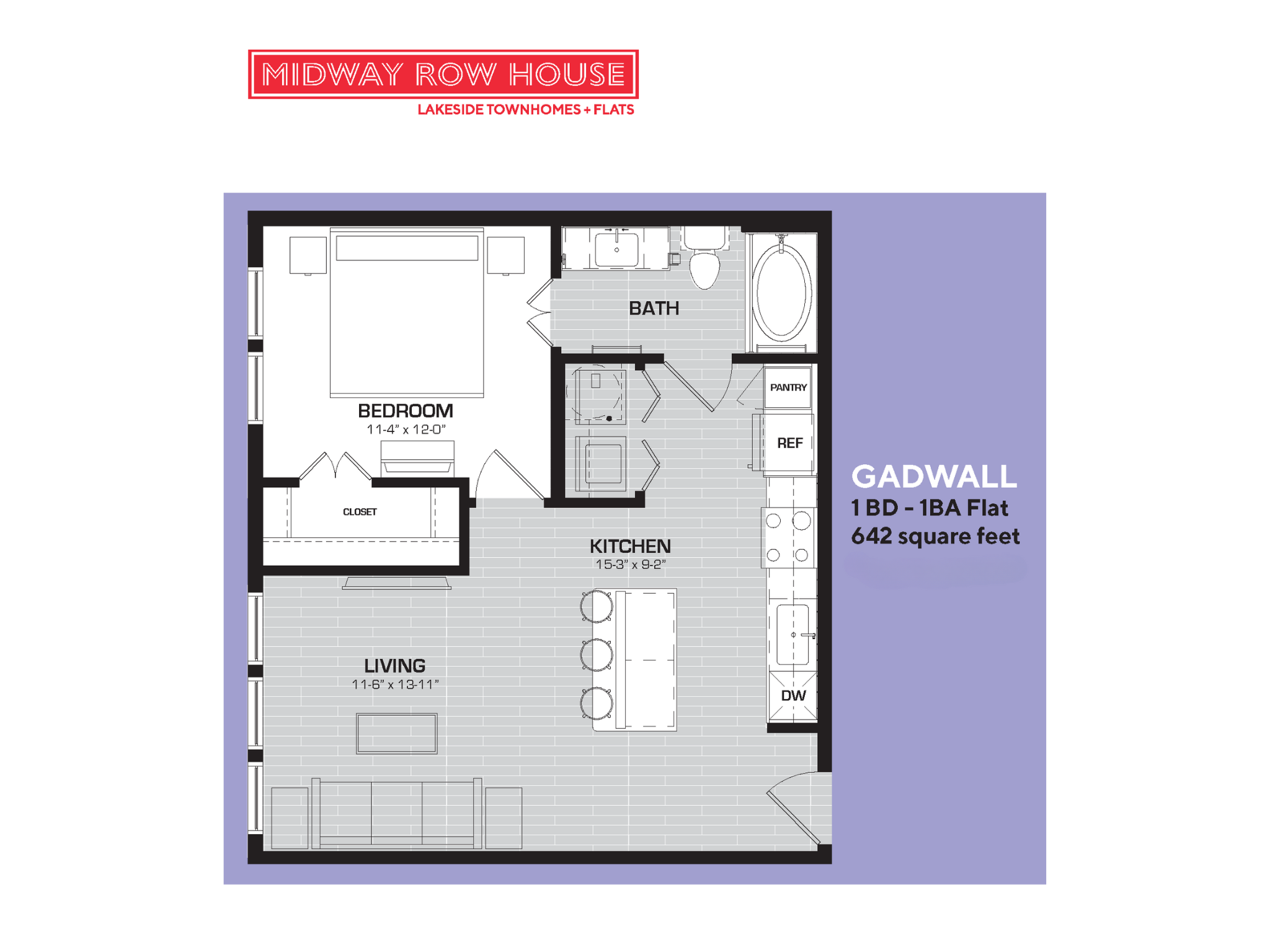 Gadwall Floorplan Midway Row House