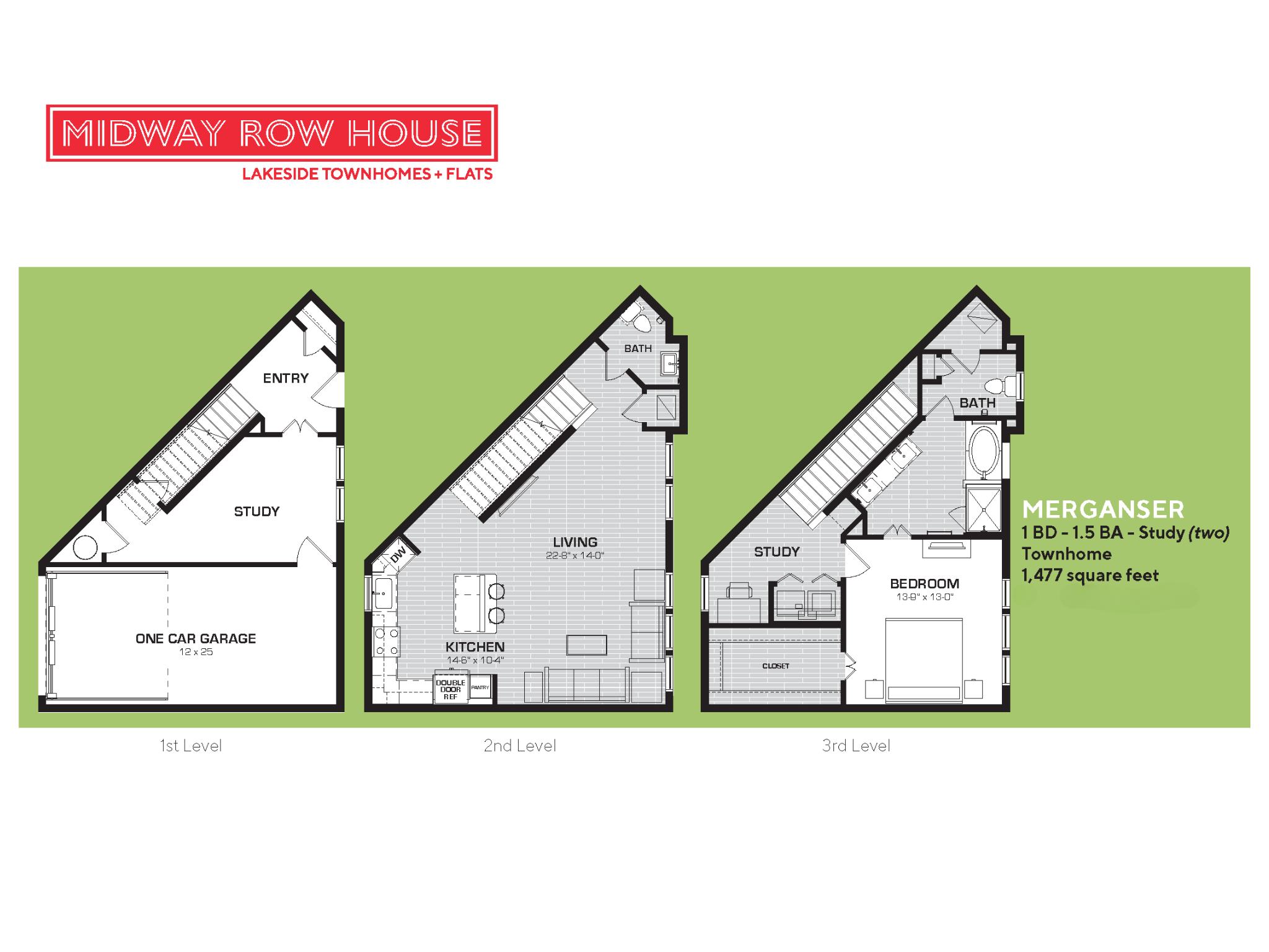 Merganser Floorplan Midway Row House