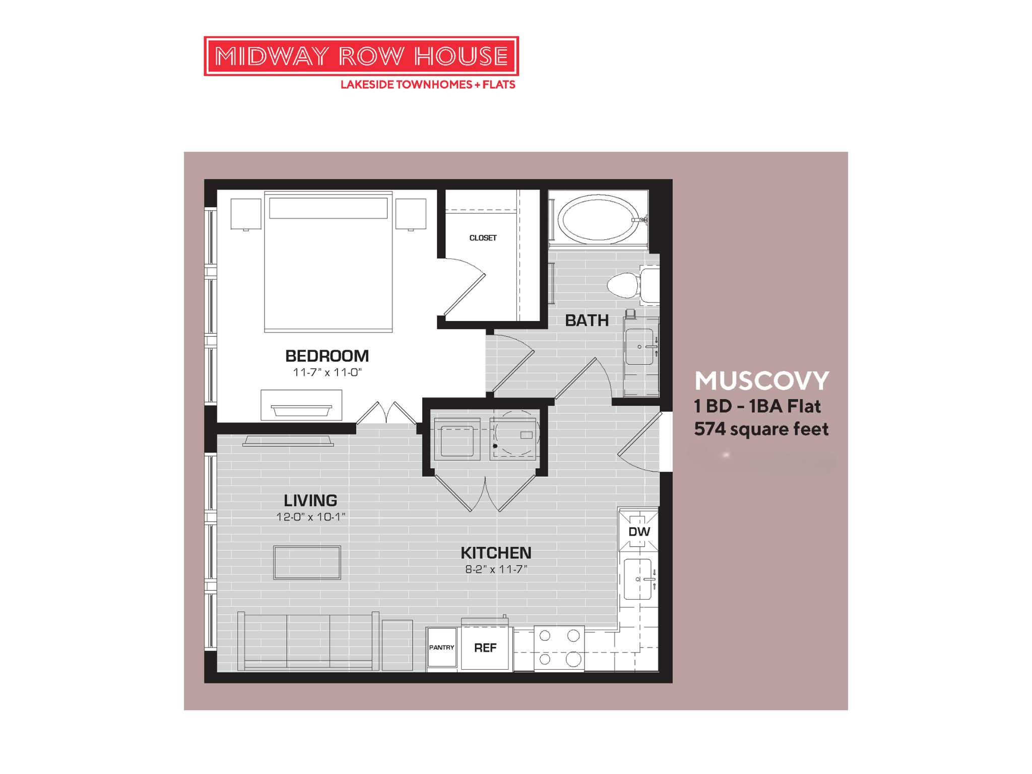 Muscovy Floorplan Midway Row House