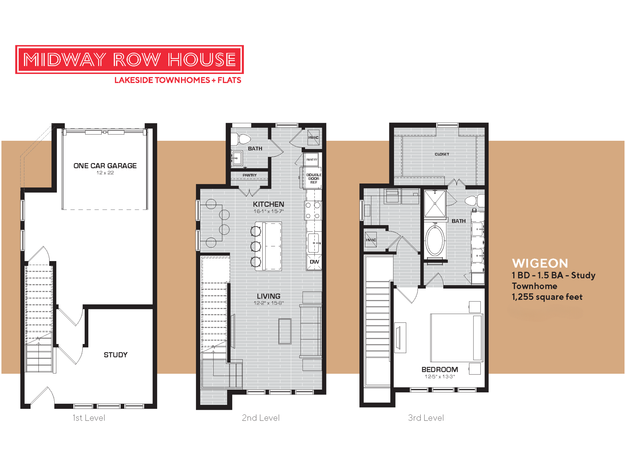 Wigeon Floorplan Midway Row House