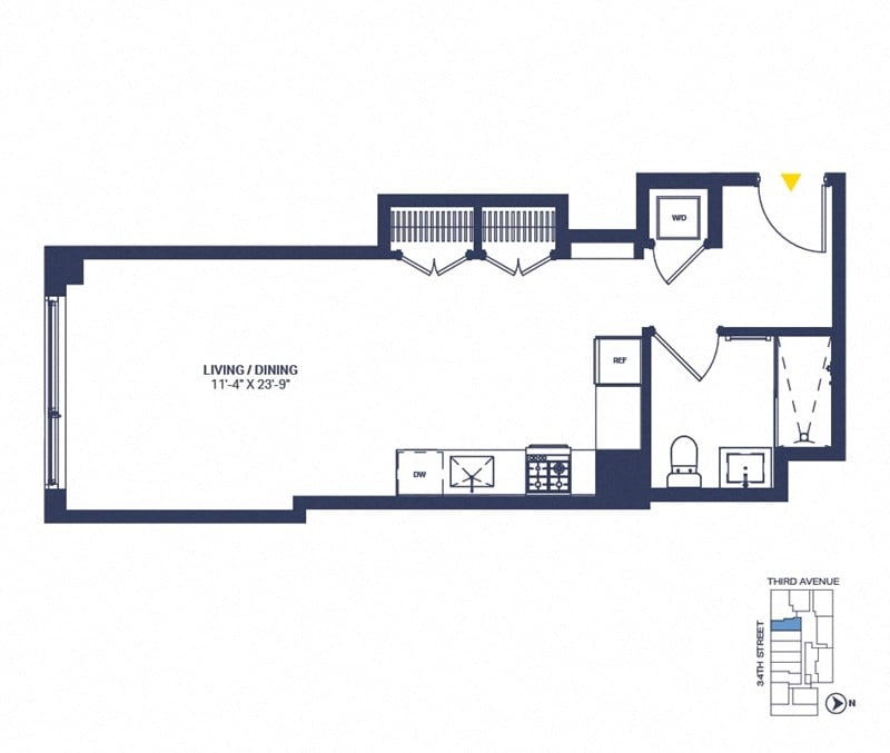 Studio, 1 Bathroom_D_3-8