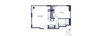 1 Bedroom, 1 Bathroom_A_17-24