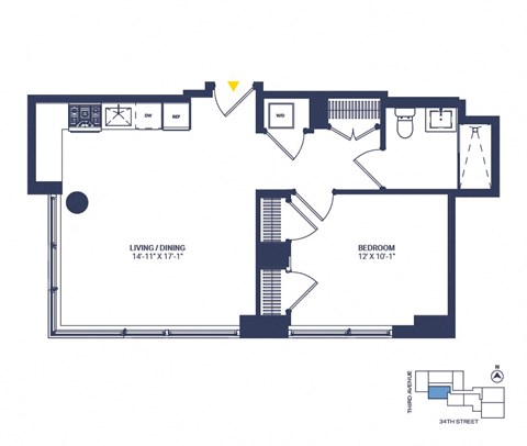 509 Third Avenue Studio-2 Beds Apartment for Rent - Photo Gallery 3