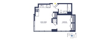 1 Bedroom, 1 Bathroom_C_11-16